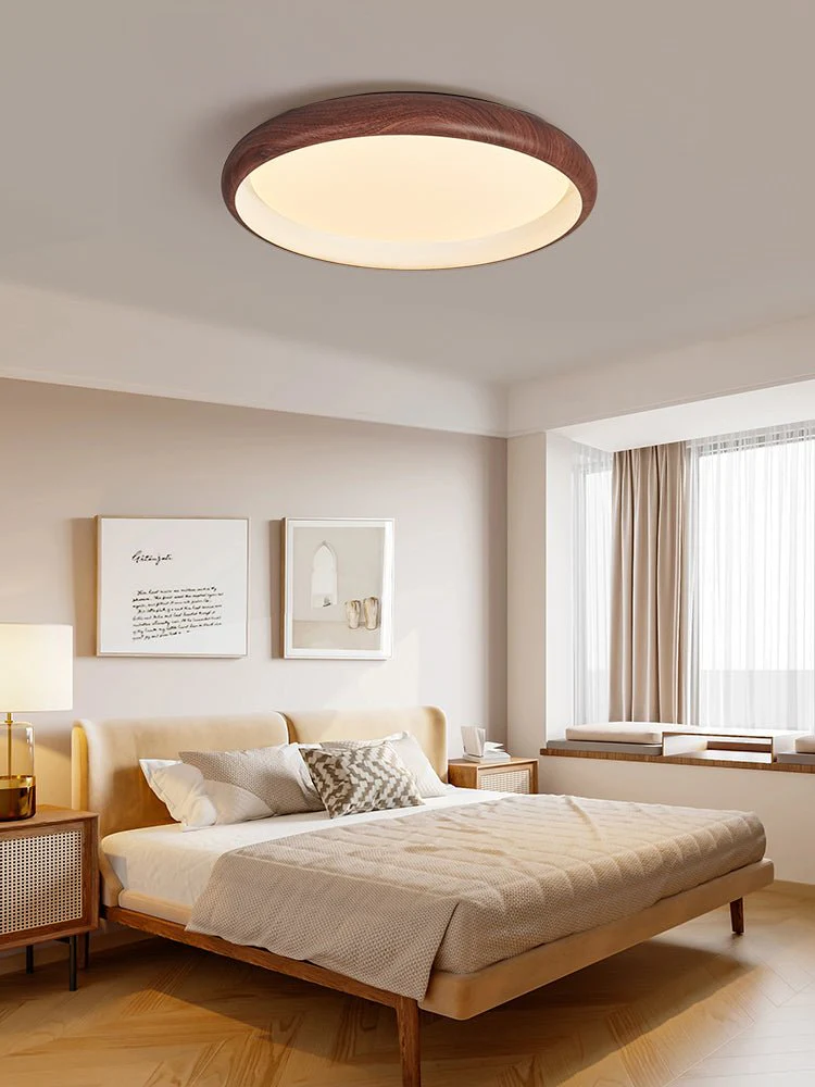 Zesolis Modern Minimalist Walnut Ceiling Light - Image 8