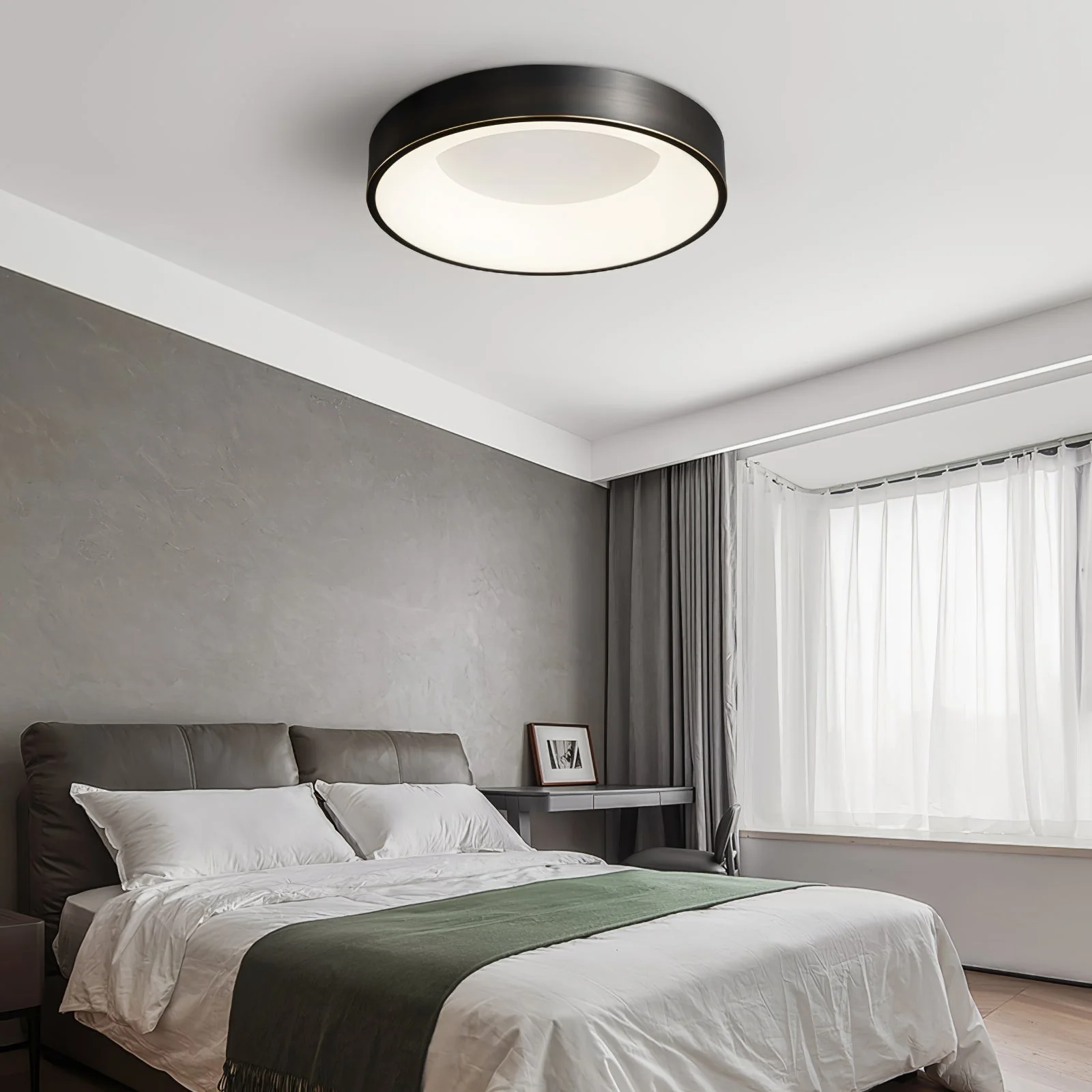 Zetheos Modern Minimalist Brass Ceiling Light - Image 4