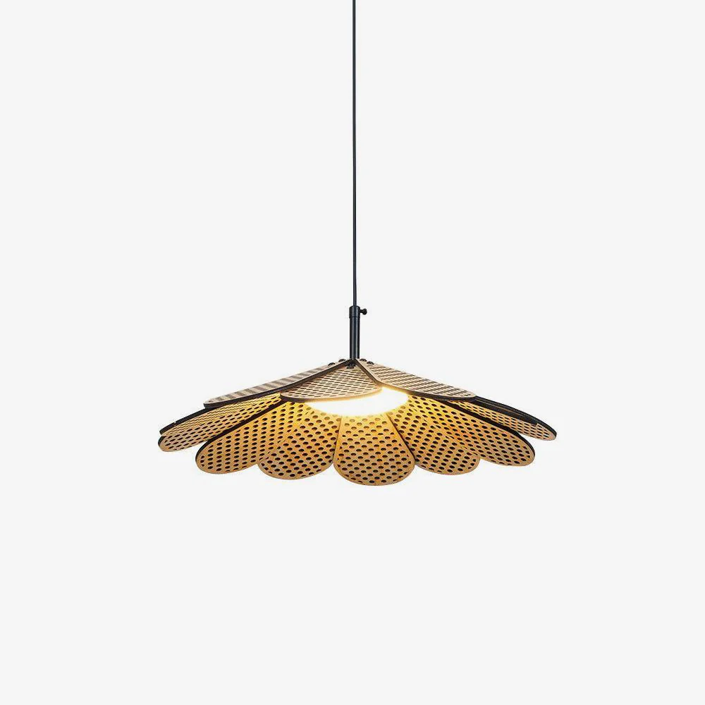 Zevarus Nordic Art Wabi-Sabi Wood Pendant Light