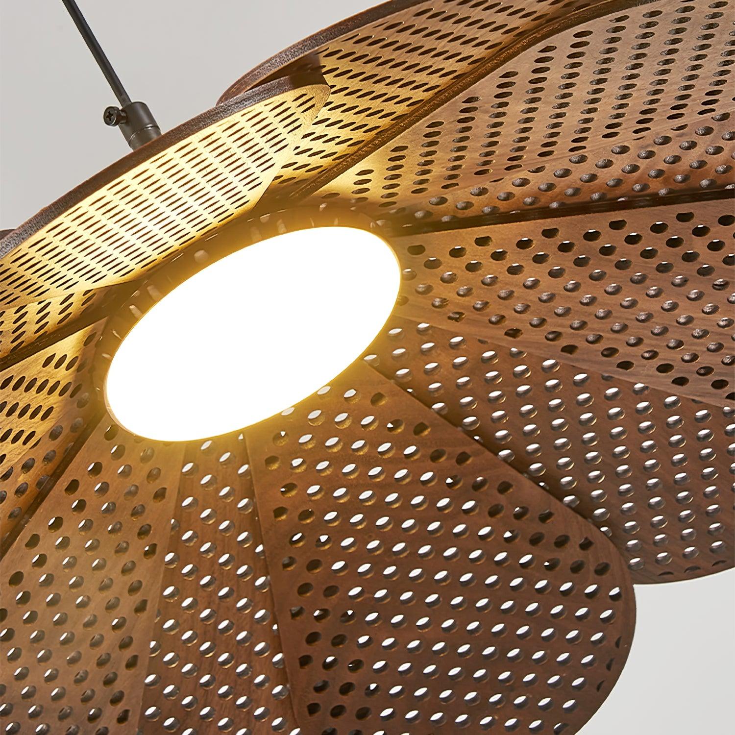 Zevarus Nordic Art Wabi-Sabi Wood Pendant Light - Image 24