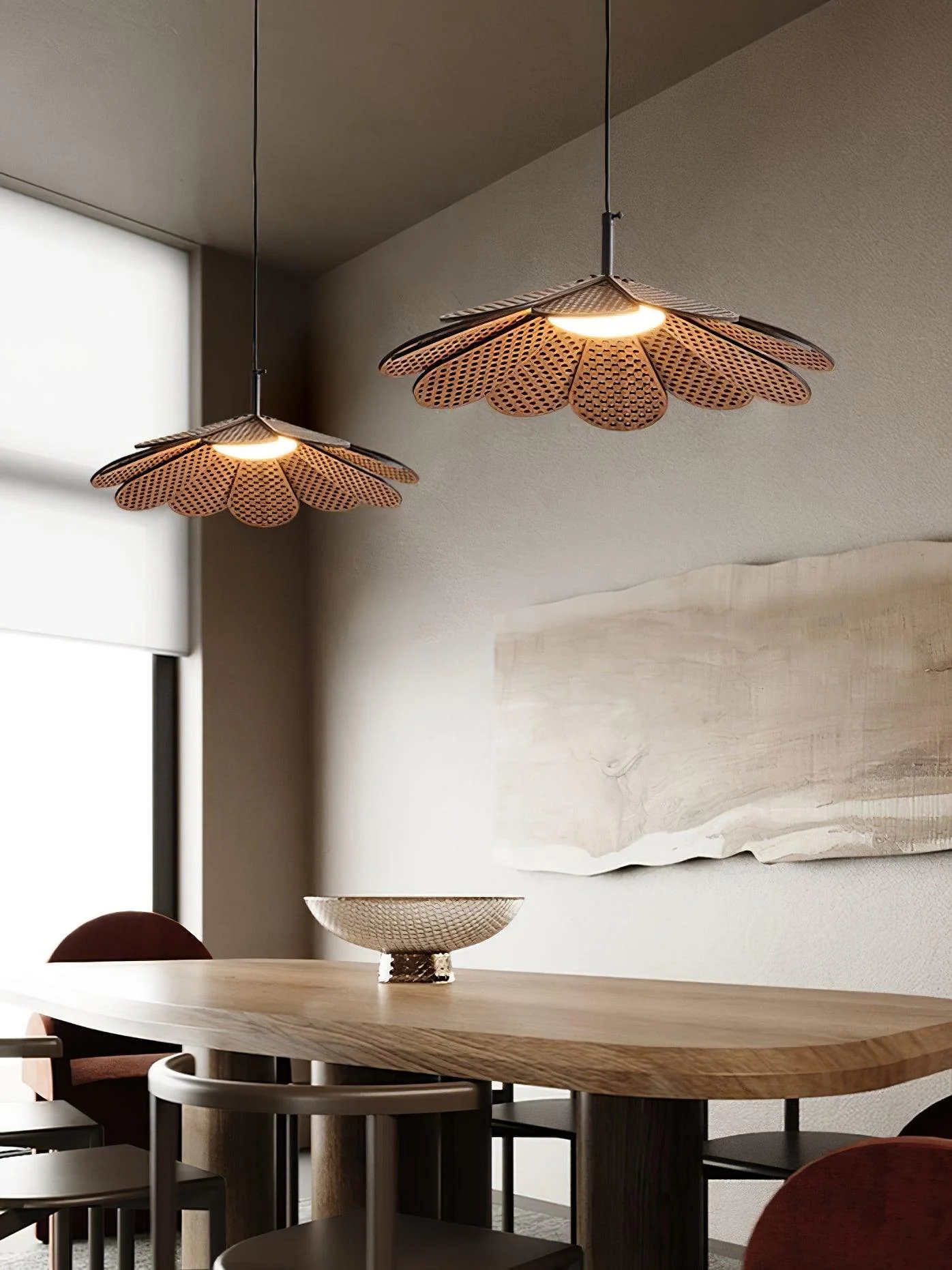 Zevarus Nordic Art Wabi-Sabi Wood Pendant Light - Image 28