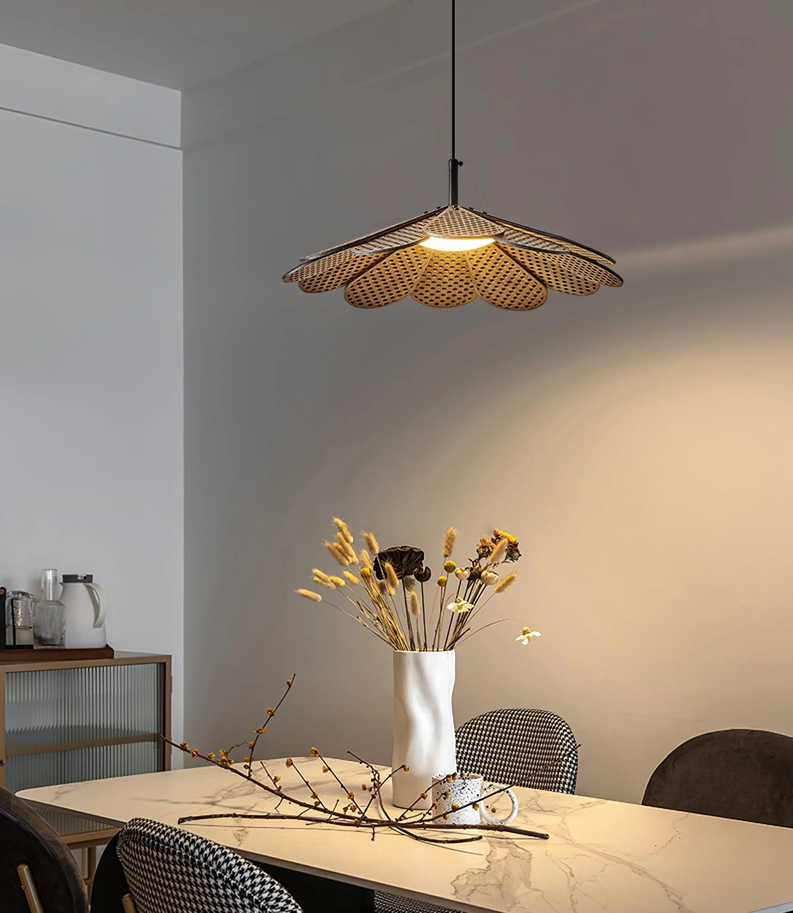 Zevarus Nordic Art Wabi-Sabi Wood Pendant Light - Image 34
