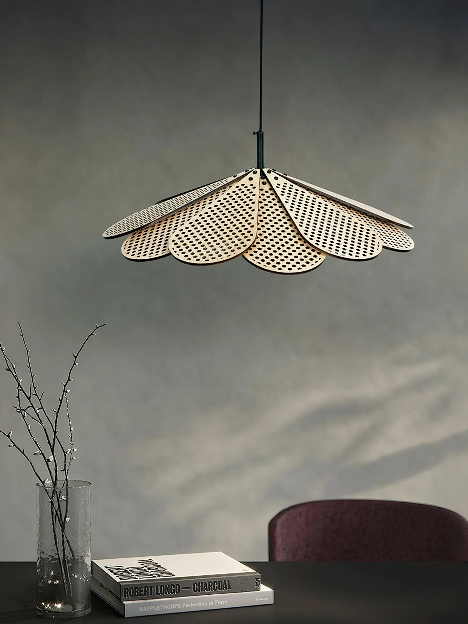 Zevarus Nordic Art Wabi-Sabi Wood Pendant Light - Image 8