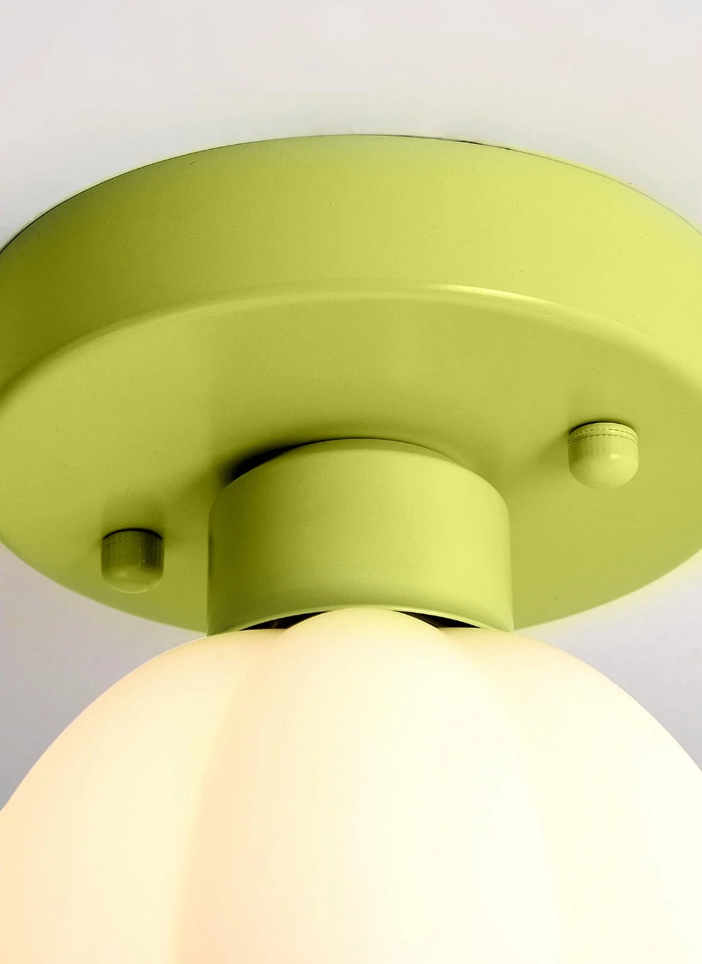 Zevinora Flower Shaded Glass Semi Flushmount Light - Image 4