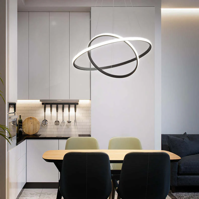 Zin Modern Ring Pendant Light, 2/3/4 Rings - Image 18