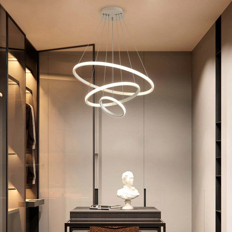 Zin Modern Ring Pendant Light, 2/3/4 Rings - Image 2