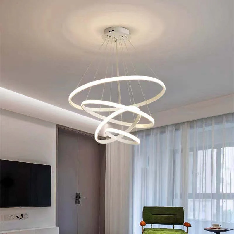 Zin Modern Ring Pendant Light, 2/3/4 Rings - Image 3
