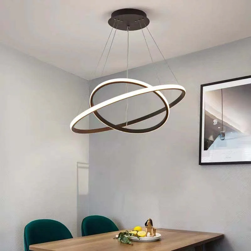 Zin Modern Ring Pendant Light, 2/3/4 Rings - Image 4