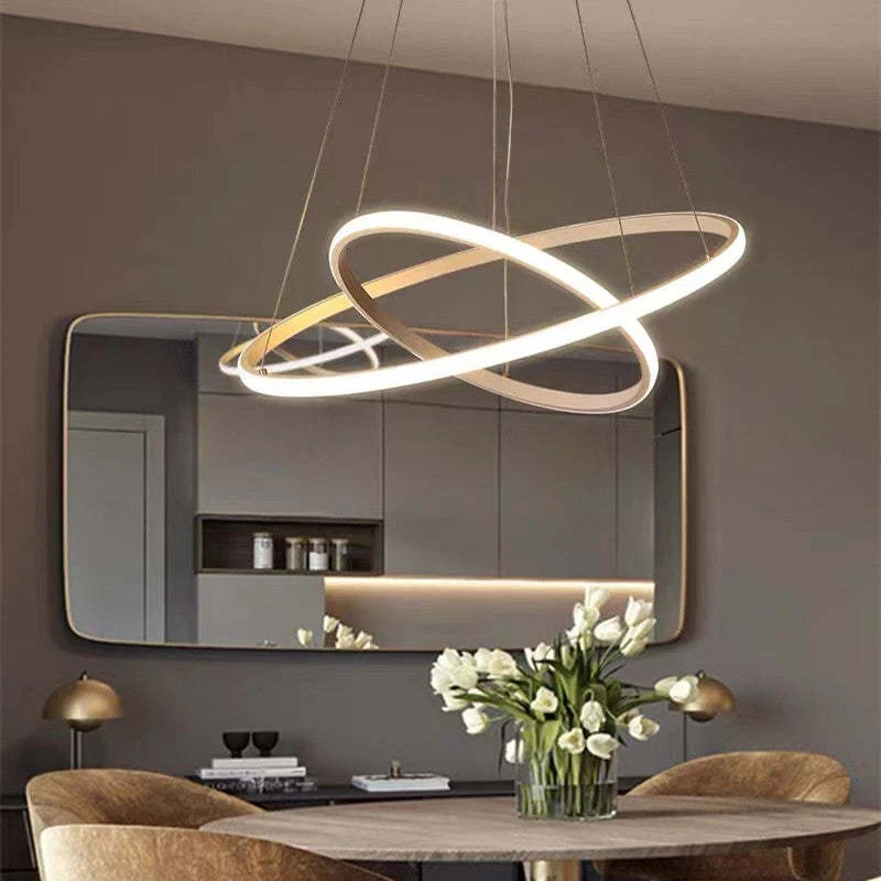 Zin Modern Ring Pendant Light, 2/3/4 Rings - Image 9