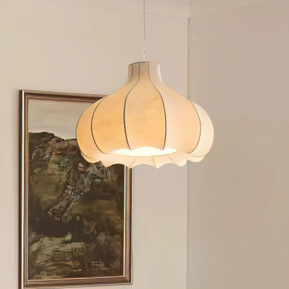 Zinnia Vintage Fabric Pendant Light - Image 12