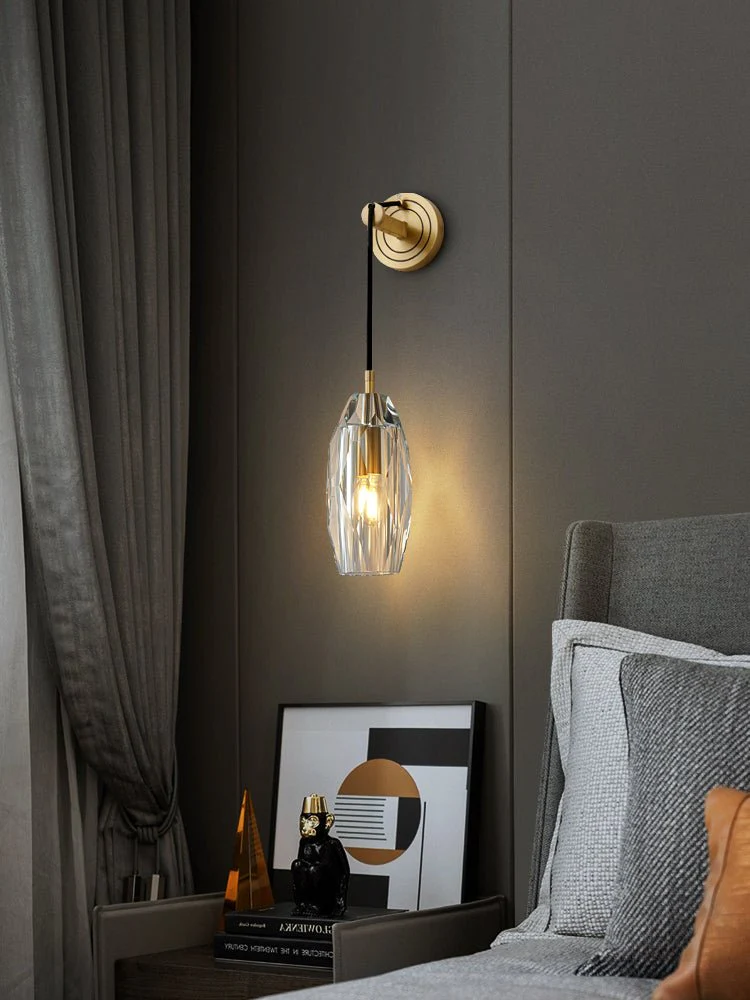 Zodorila Modern Minimalist Series Crystal Wall Lamp - Image 40