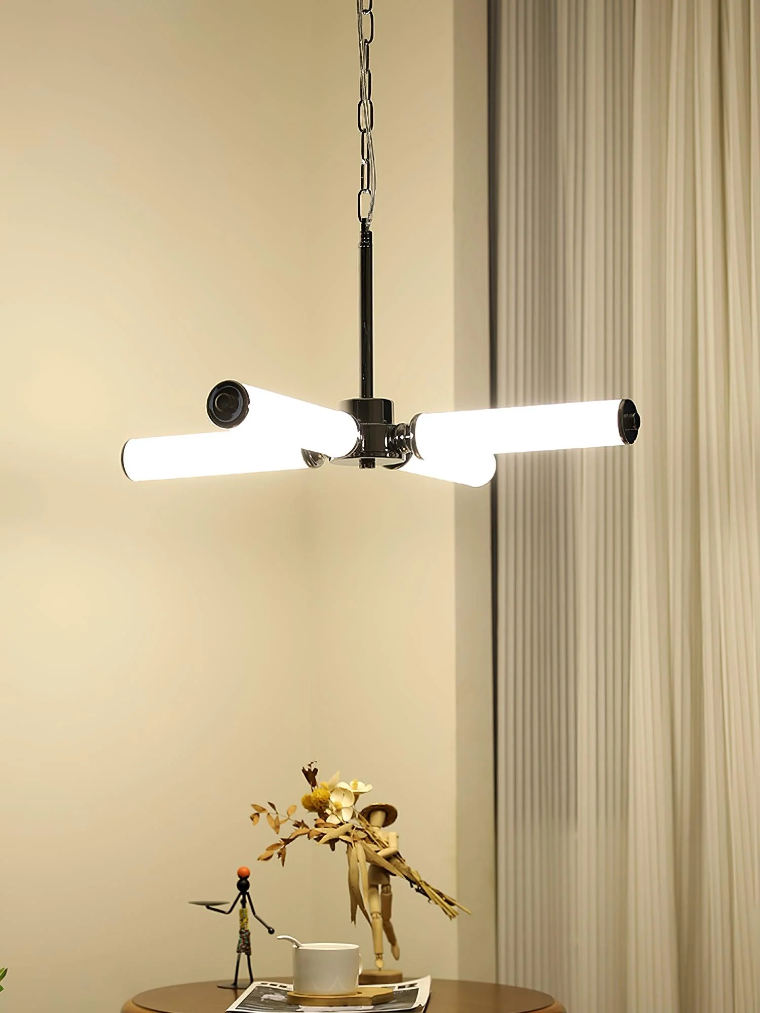 Zoliria Modern Minimalist LED Glass Chandelier - Image 15