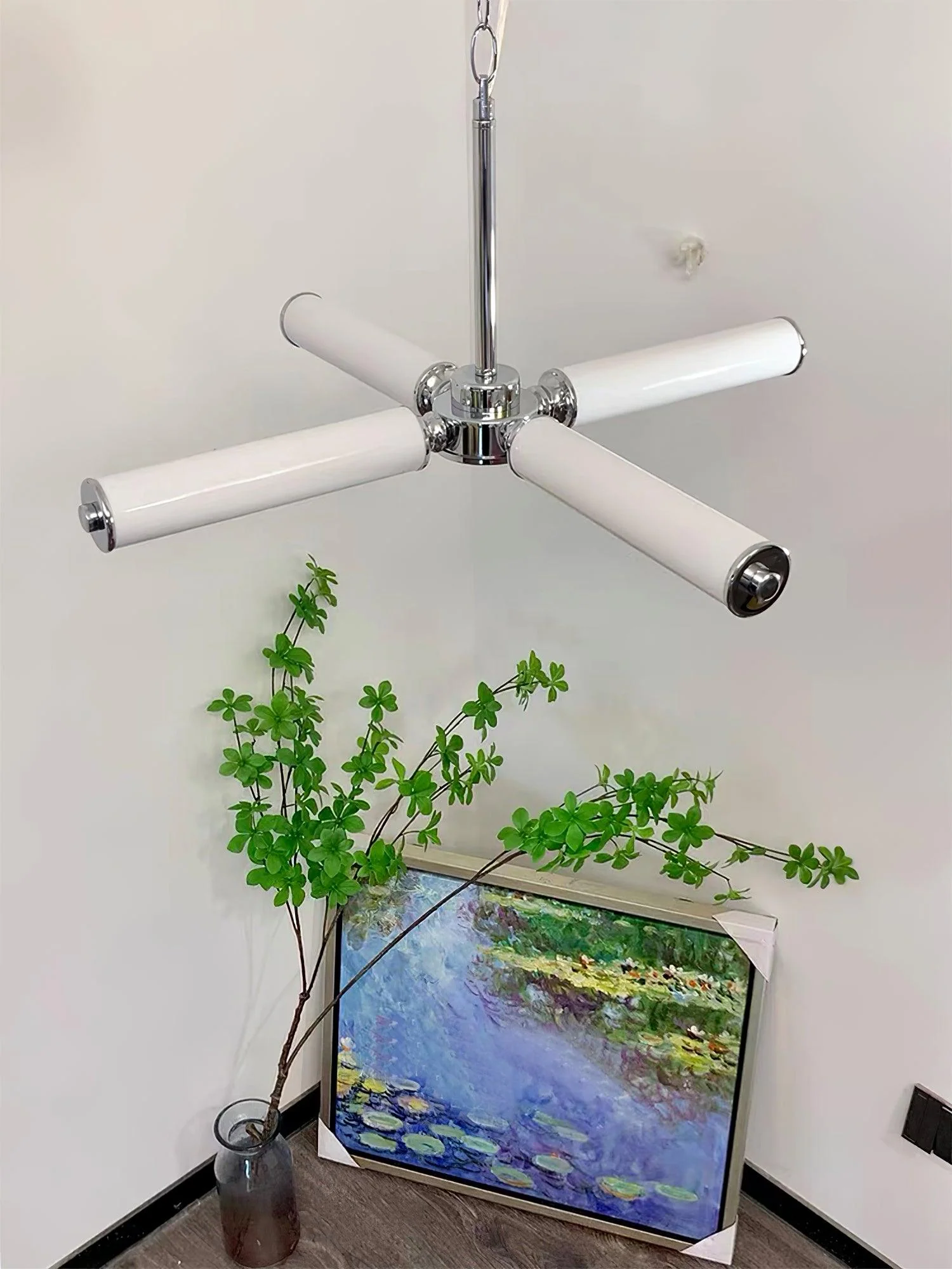 Zoliria Modern Minimalist LED Glass Chandelier - Image 2