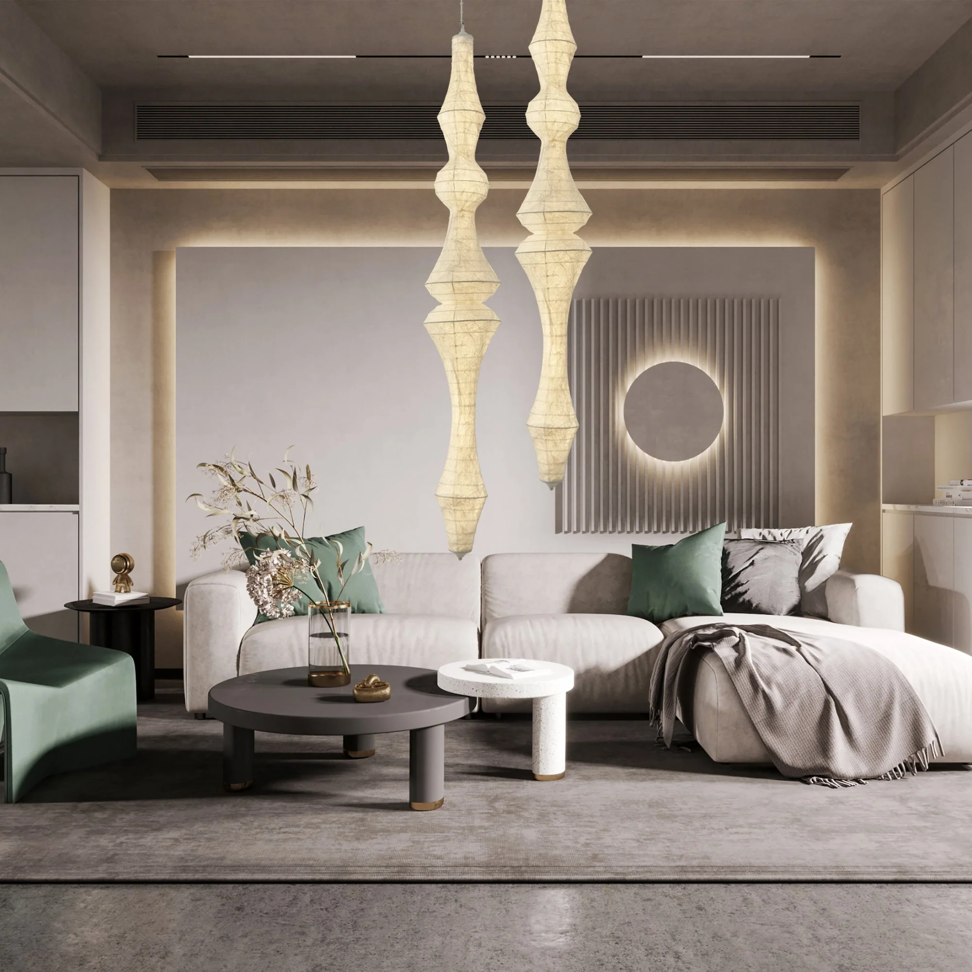Zonoria Artisanal Silk Pendant Light - Image 4