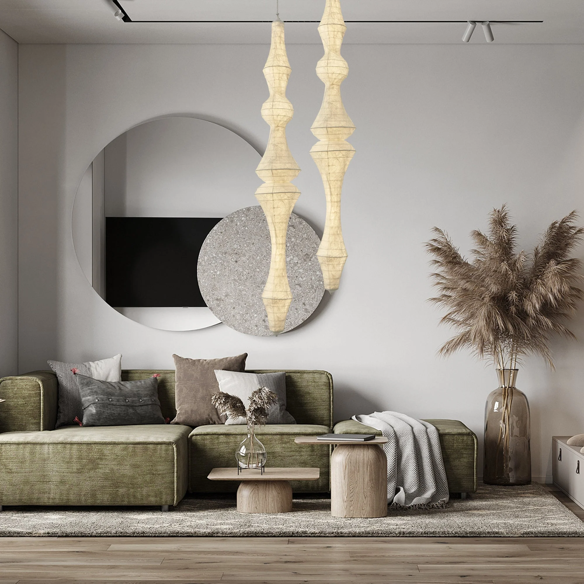 Zonoria Artisanal Silk Pendant Light - Image 5