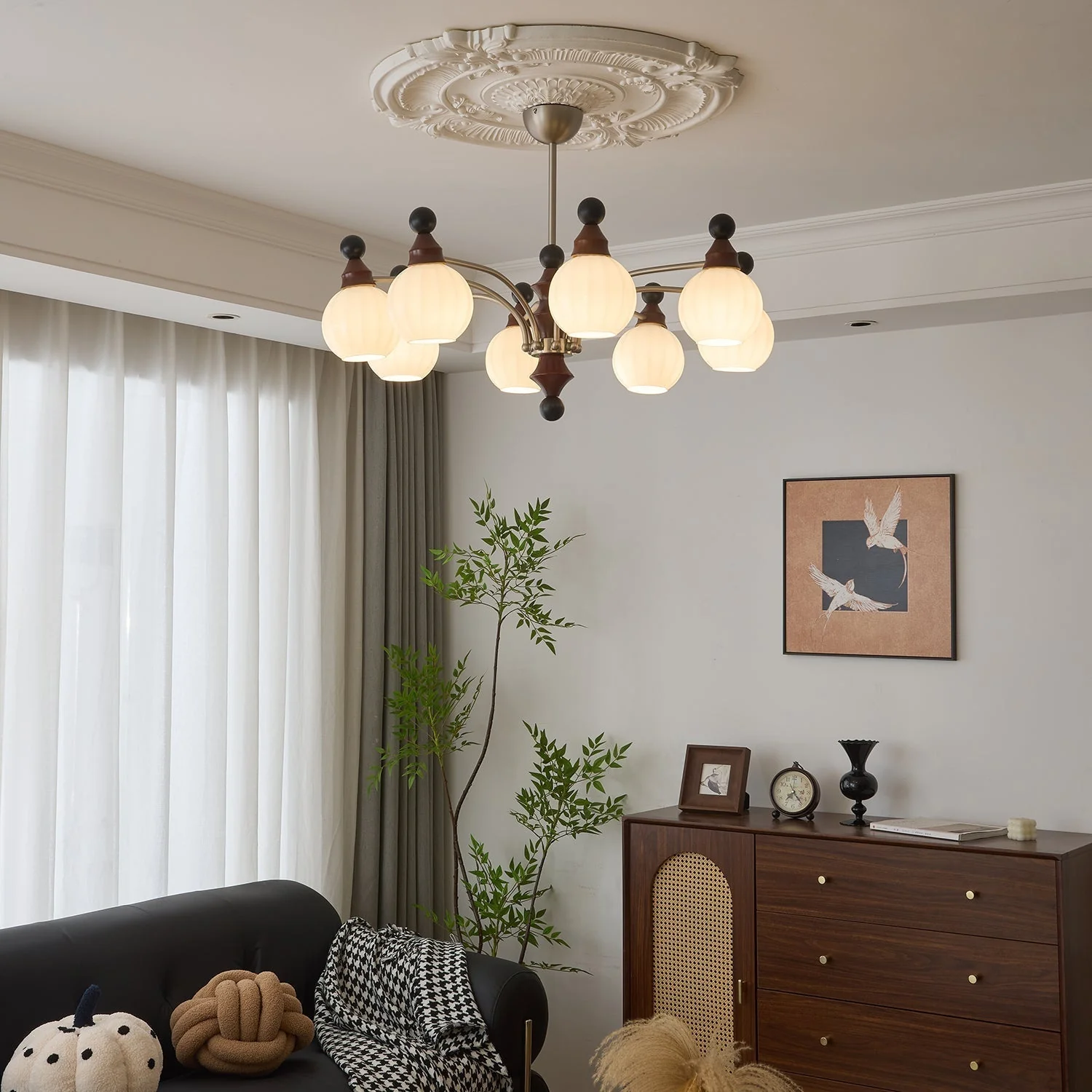Zosilara Traditional Elegance Wood Chandelier - Image 30