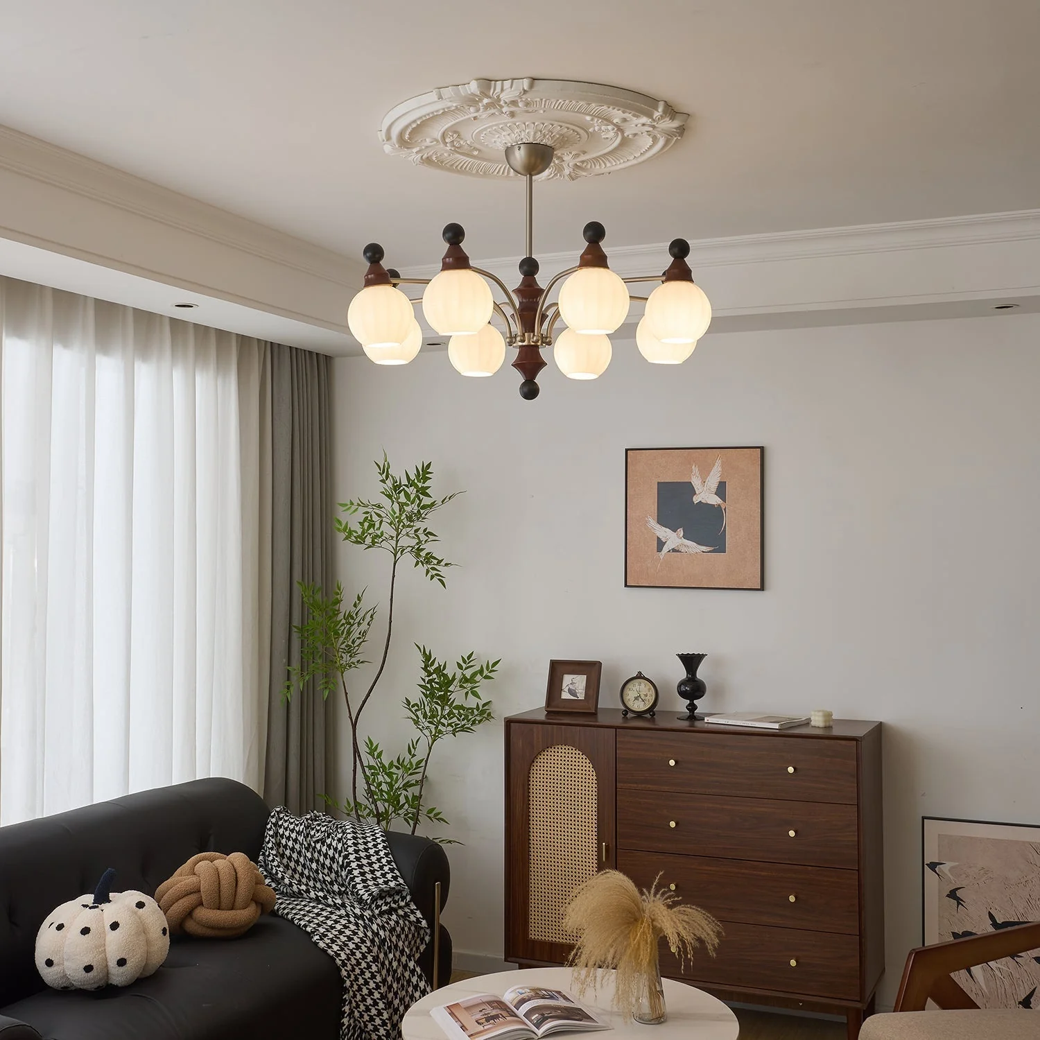 Zosilara Traditional Elegance Wood Chandelier - Image 37