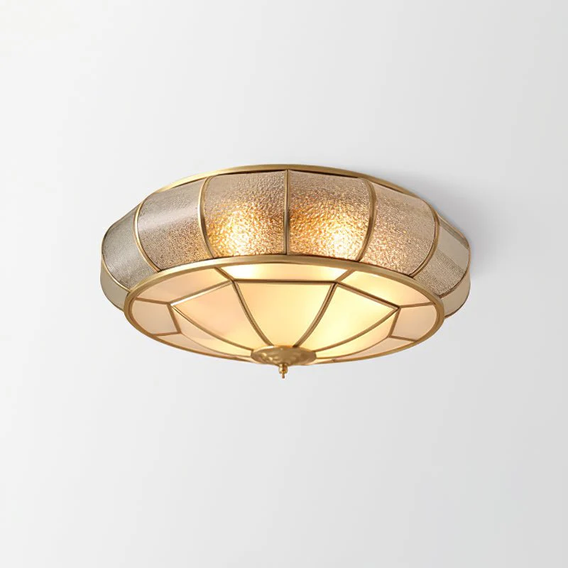 Zothaus Traditional Round Textured Glass Ceiling Light - Image 24