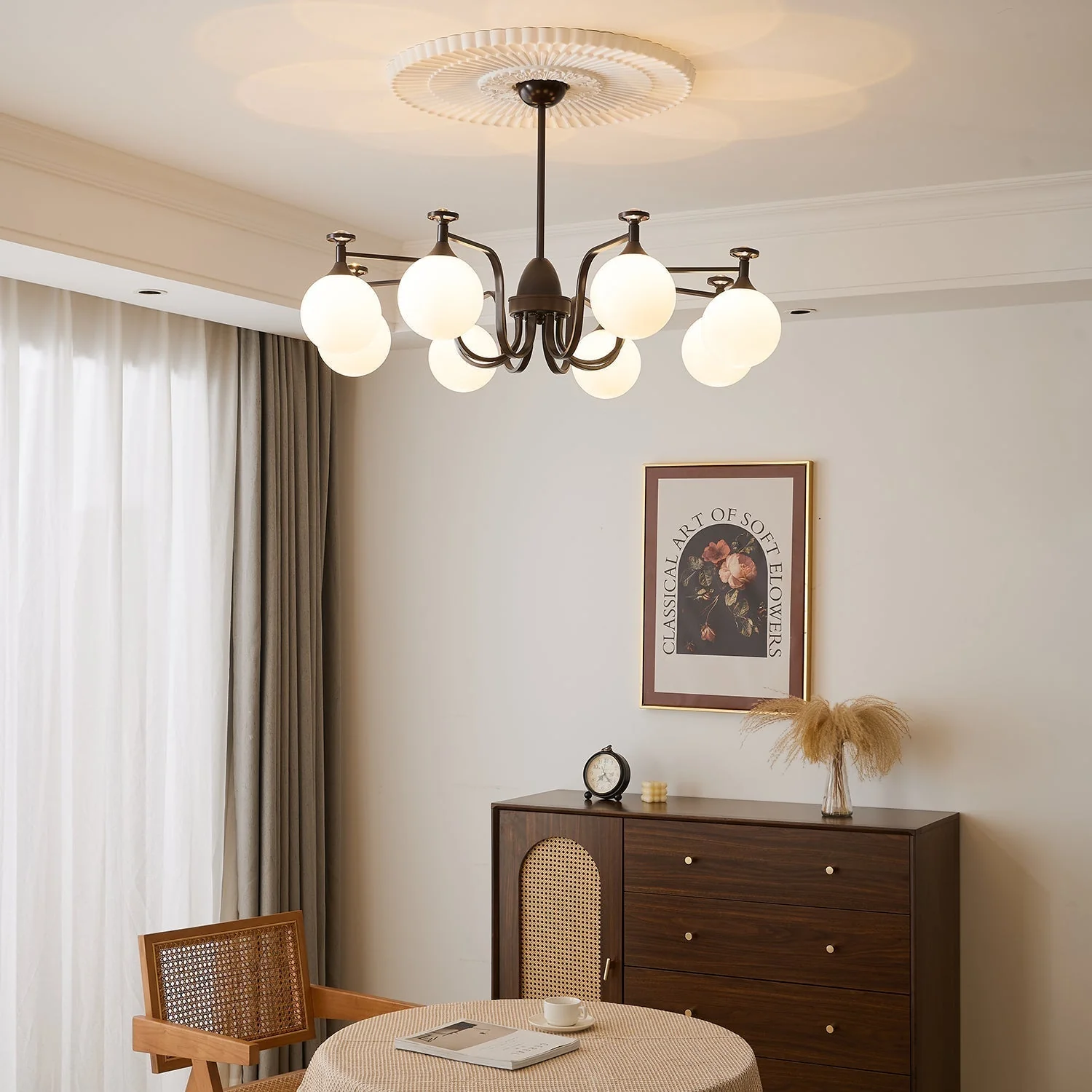 Zotheira Elegance Vintage Glass Chandelier - Image 13