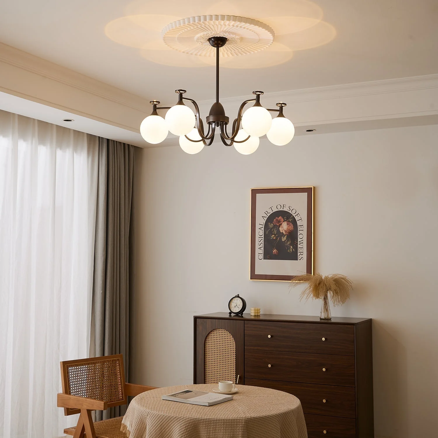 Zotheira Elegance Vintage Glass Chandelier - Image 17