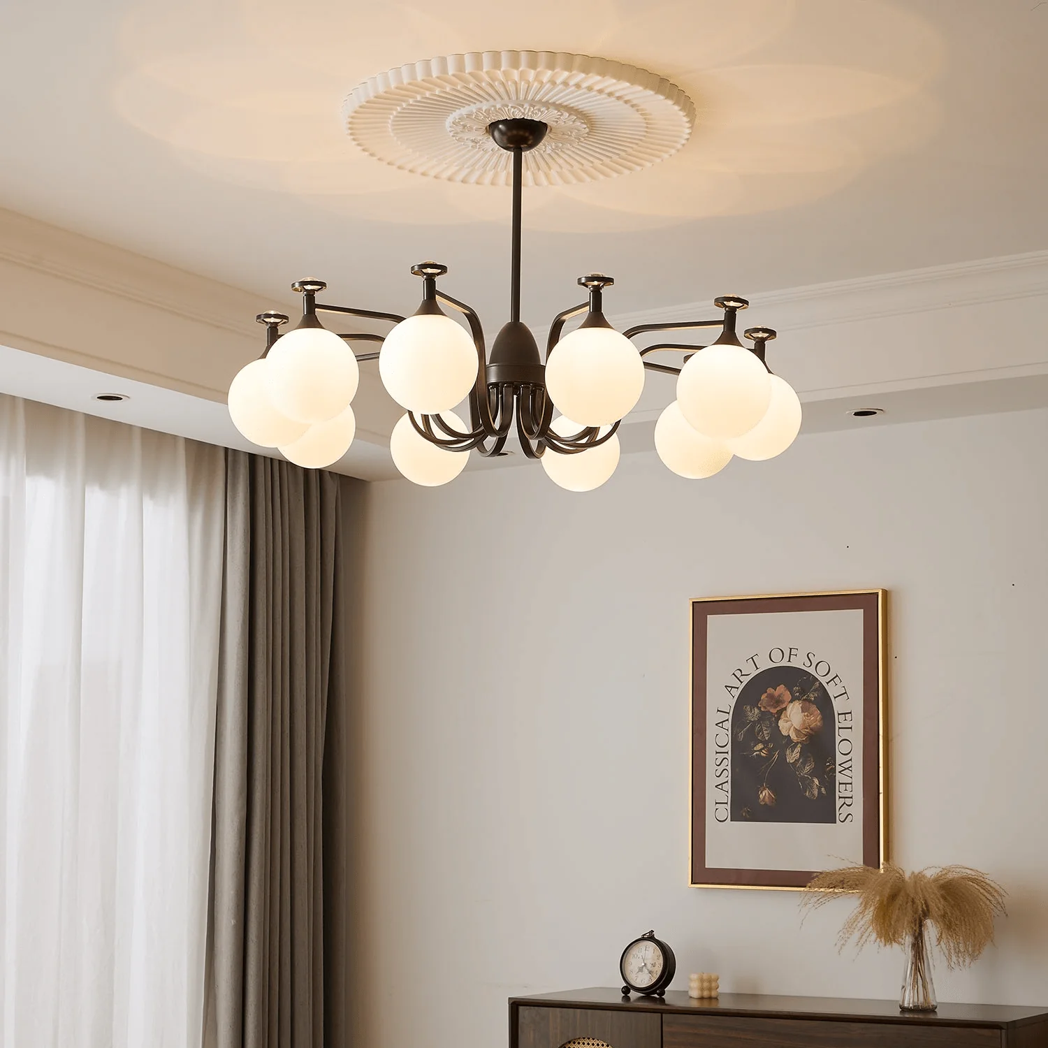 Zotheira Elegance Vintage Glass Chandelier - Image 4