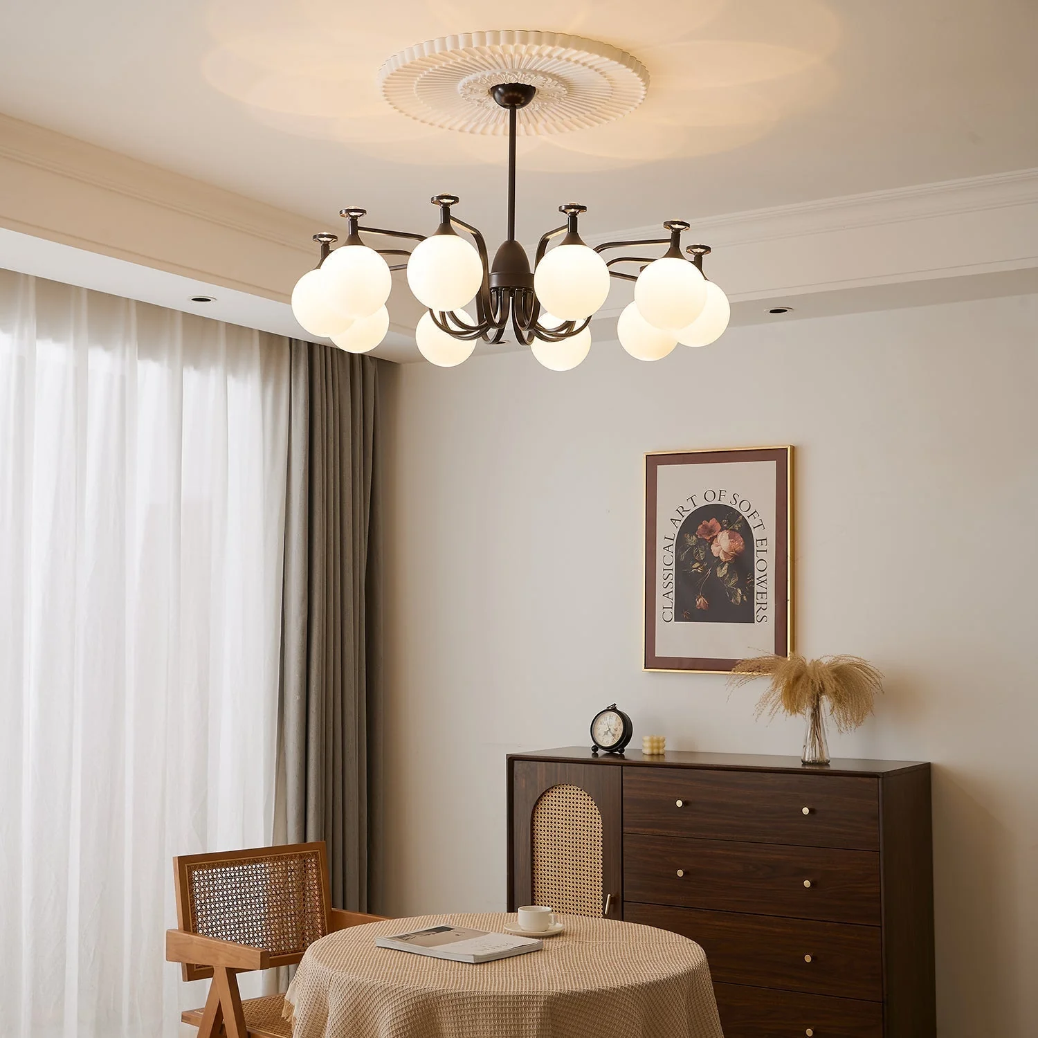 Zotheira Elegance Vintage Glass Chandelier - Image 6