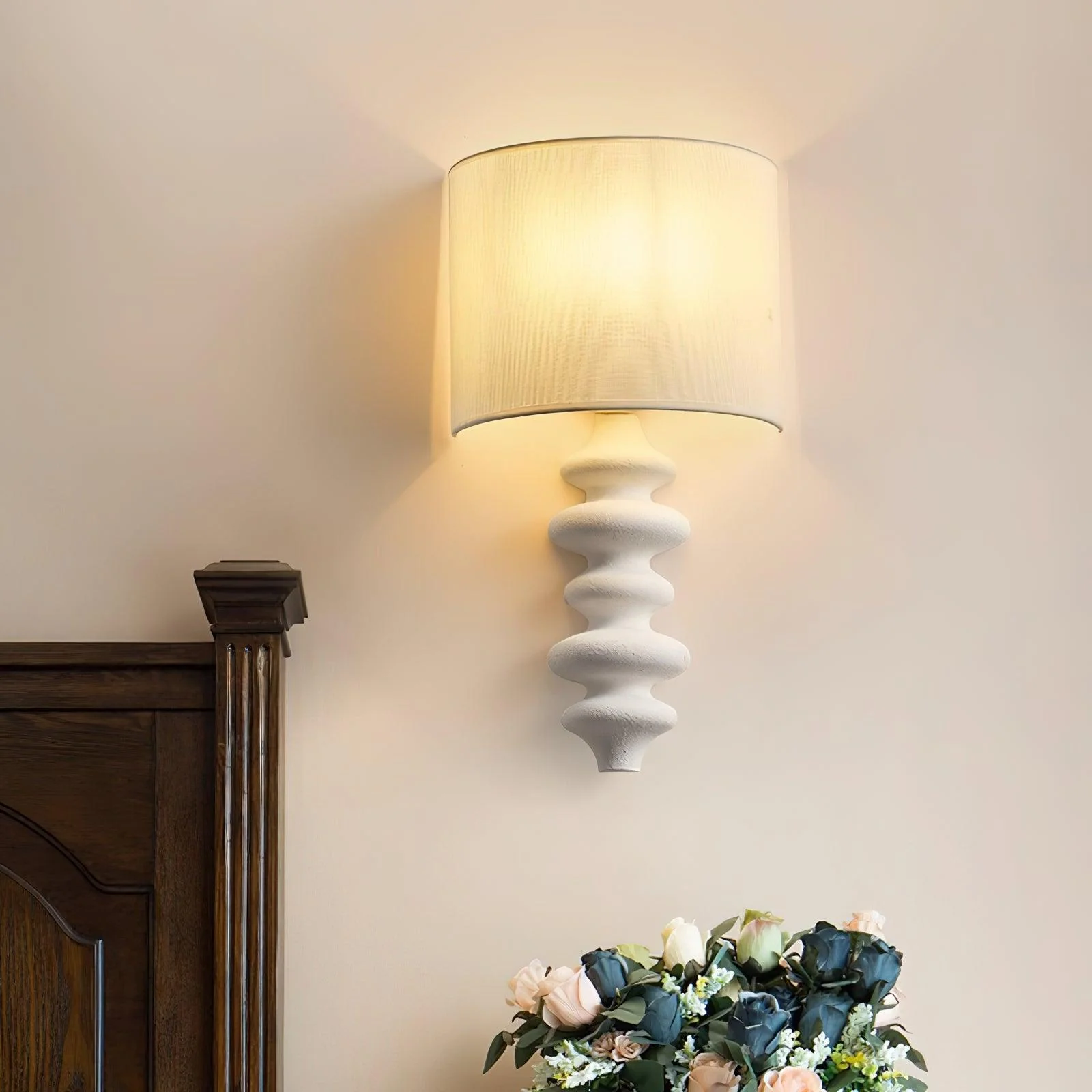 Zovarion Nordic Art Fabric Sconce Wall lamp - Image 4