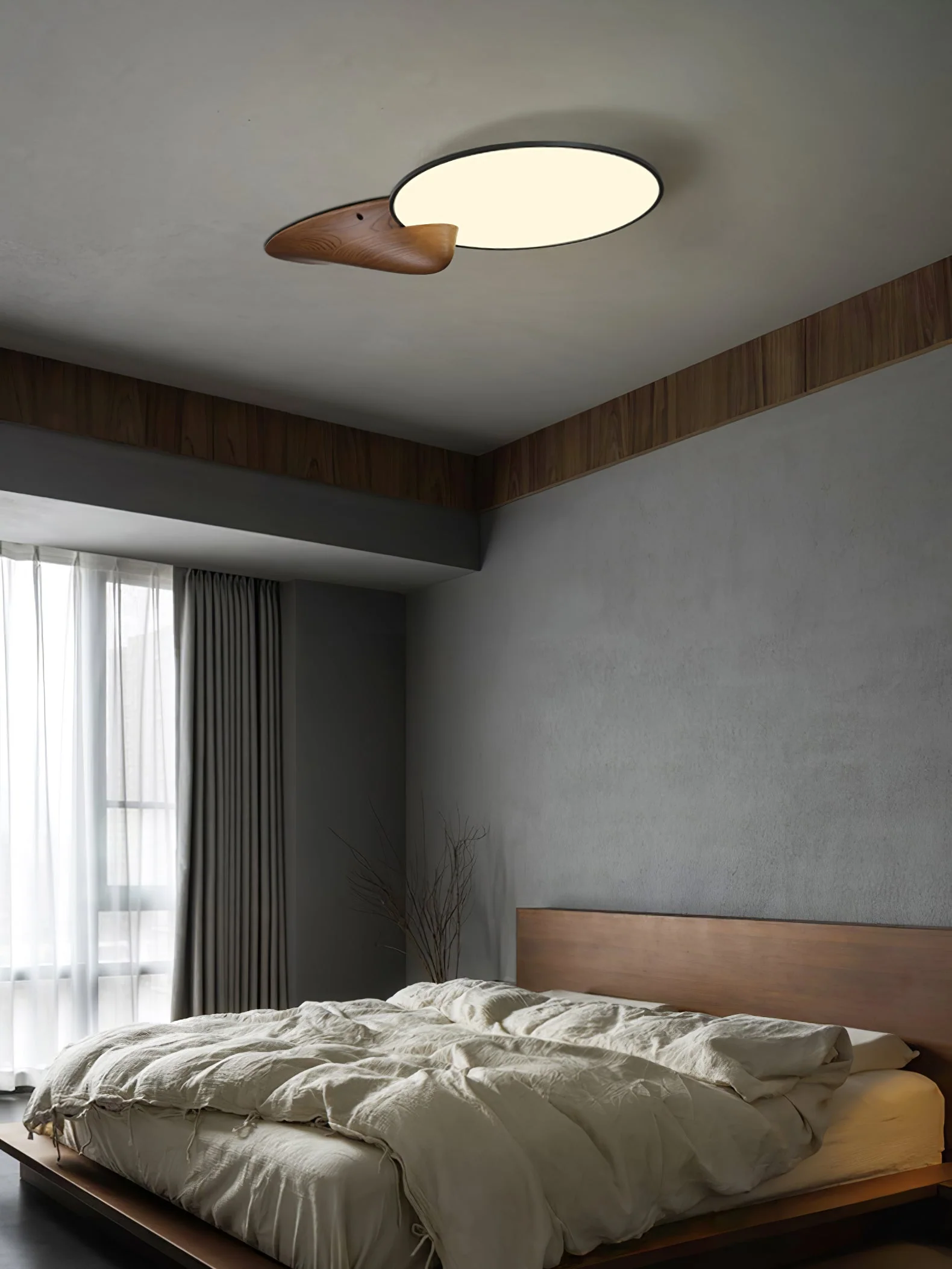 Zovenel Premium Elegance Peak Wood Ceiling Lamp - Image 12