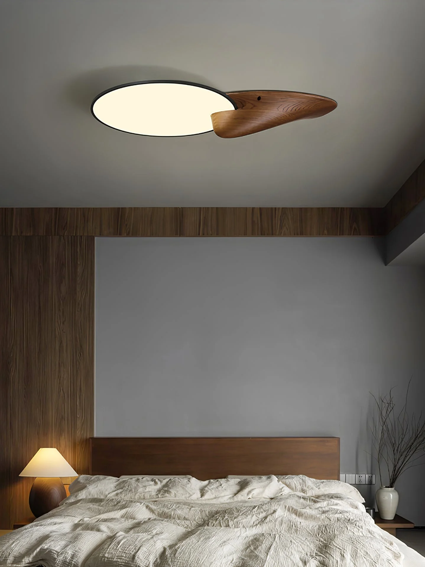 Zovenel Premium Elegance Peak Wood Ceiling Lamp - Image 16