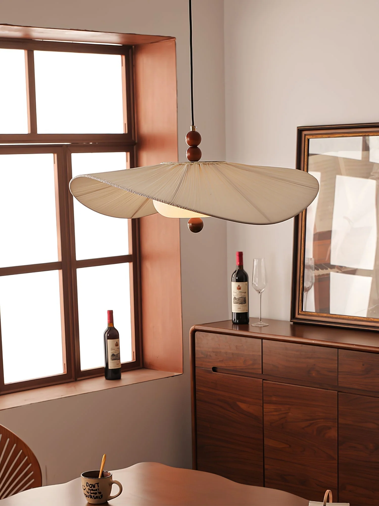 Zovenil Organic Fabric Pendant Light - Image 12