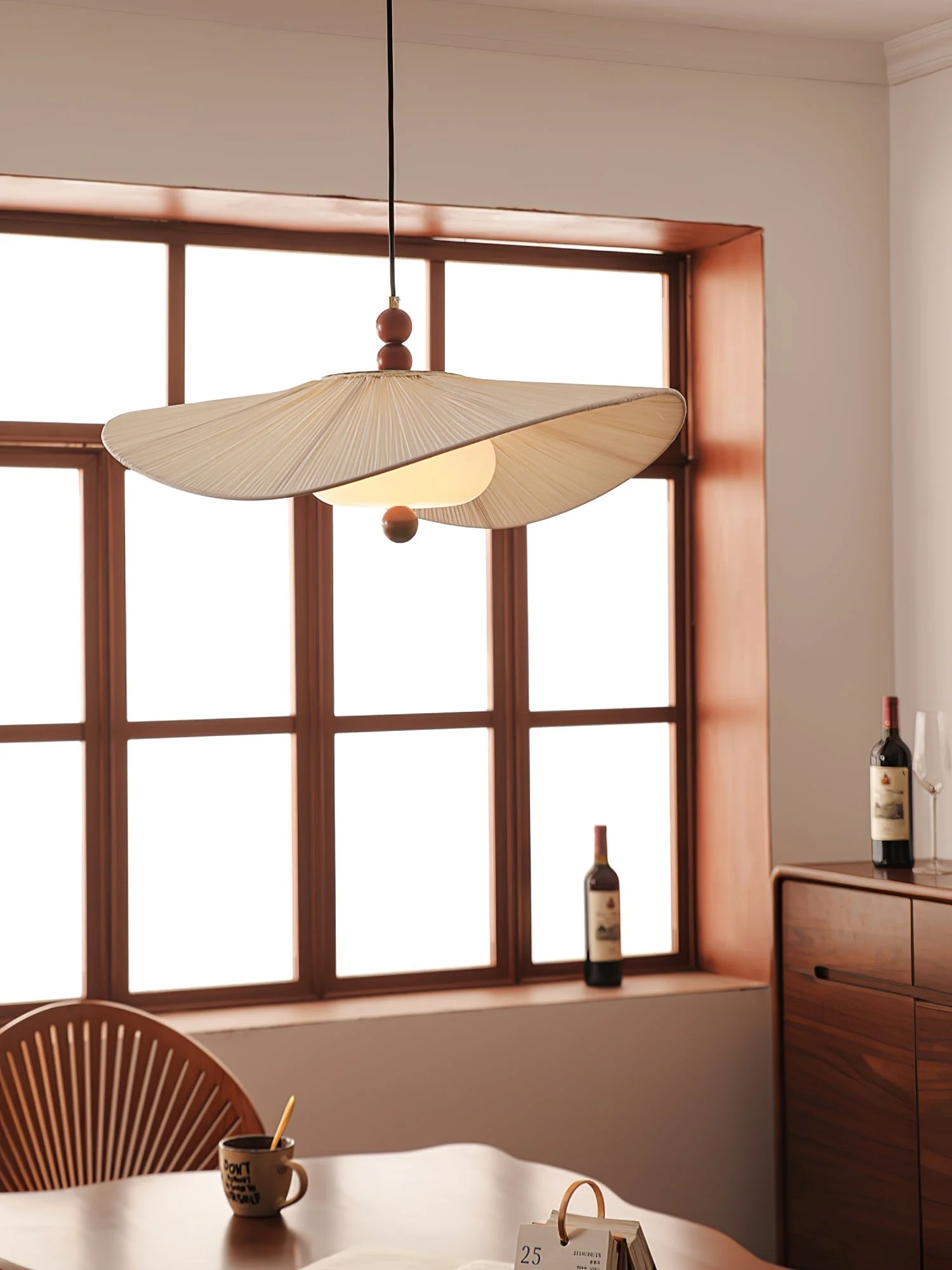 Zovenil Organic Fabric Pendant Light - Image 13
