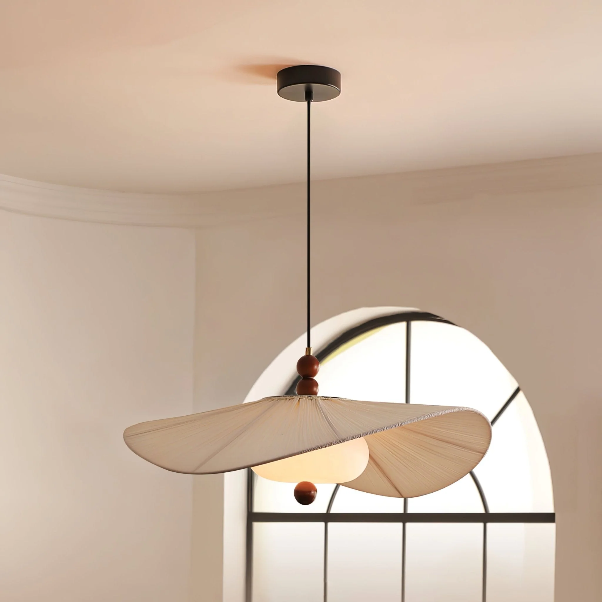 Zovenil Organic Fabric Pendant Light - Image 2
