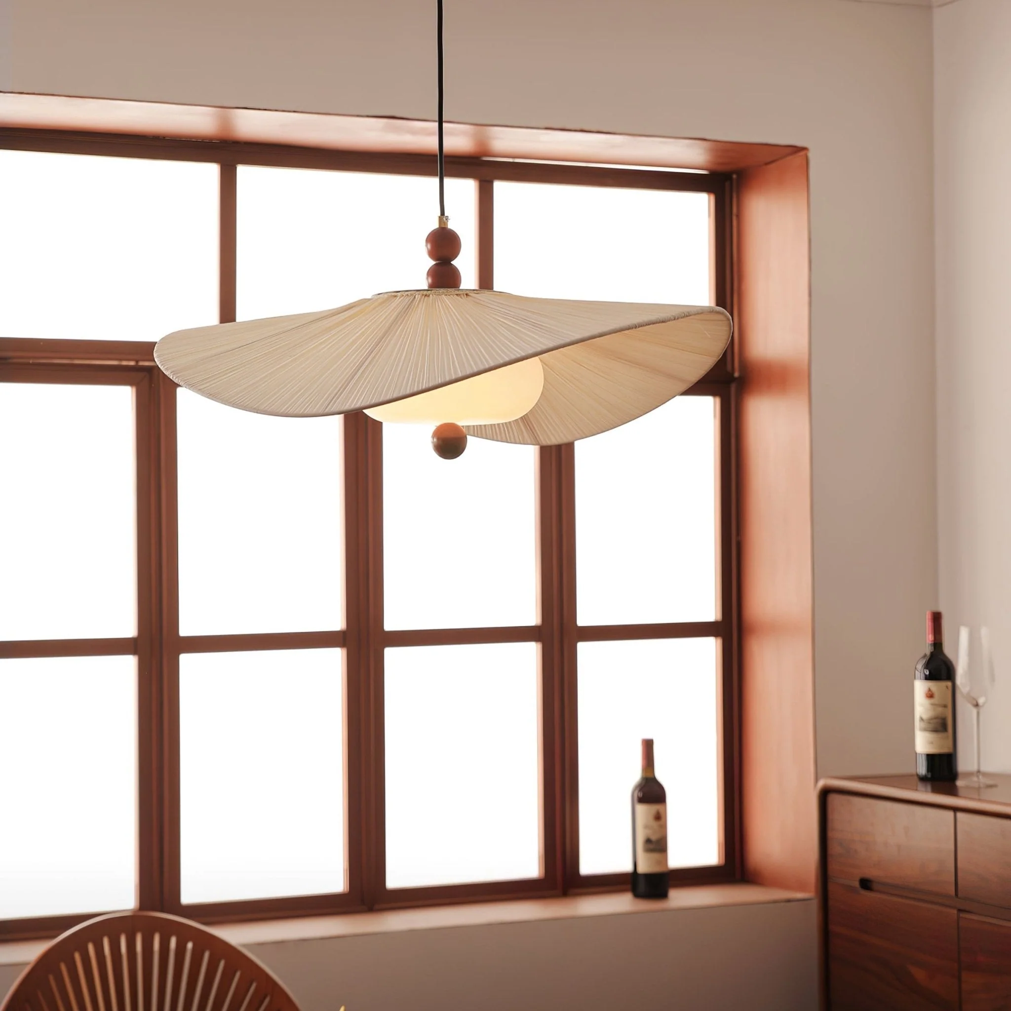 Zovenil Organic Fabric Pendant Light - Image 4