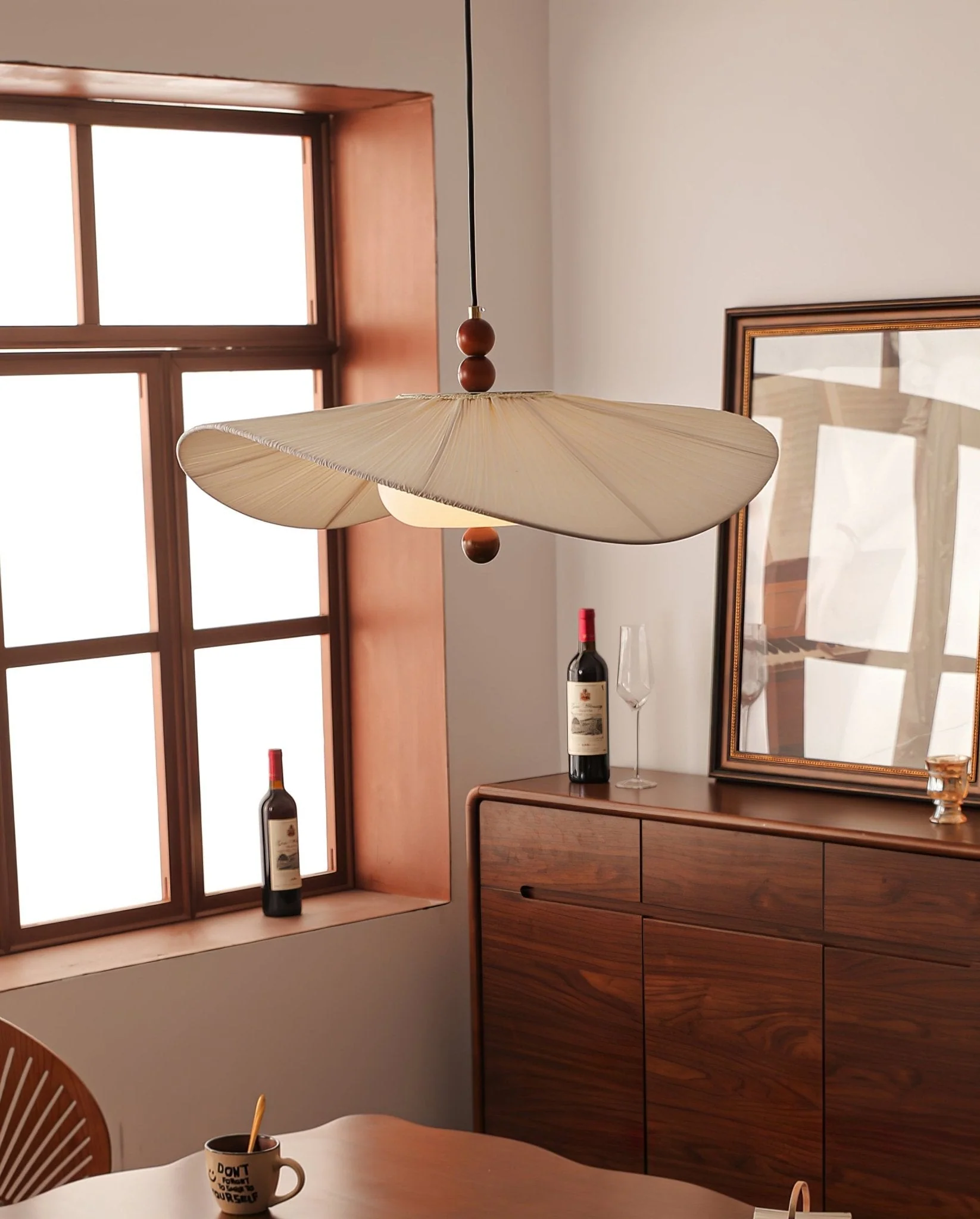Zovenil Organic Fabric Pendant Light - Image 5