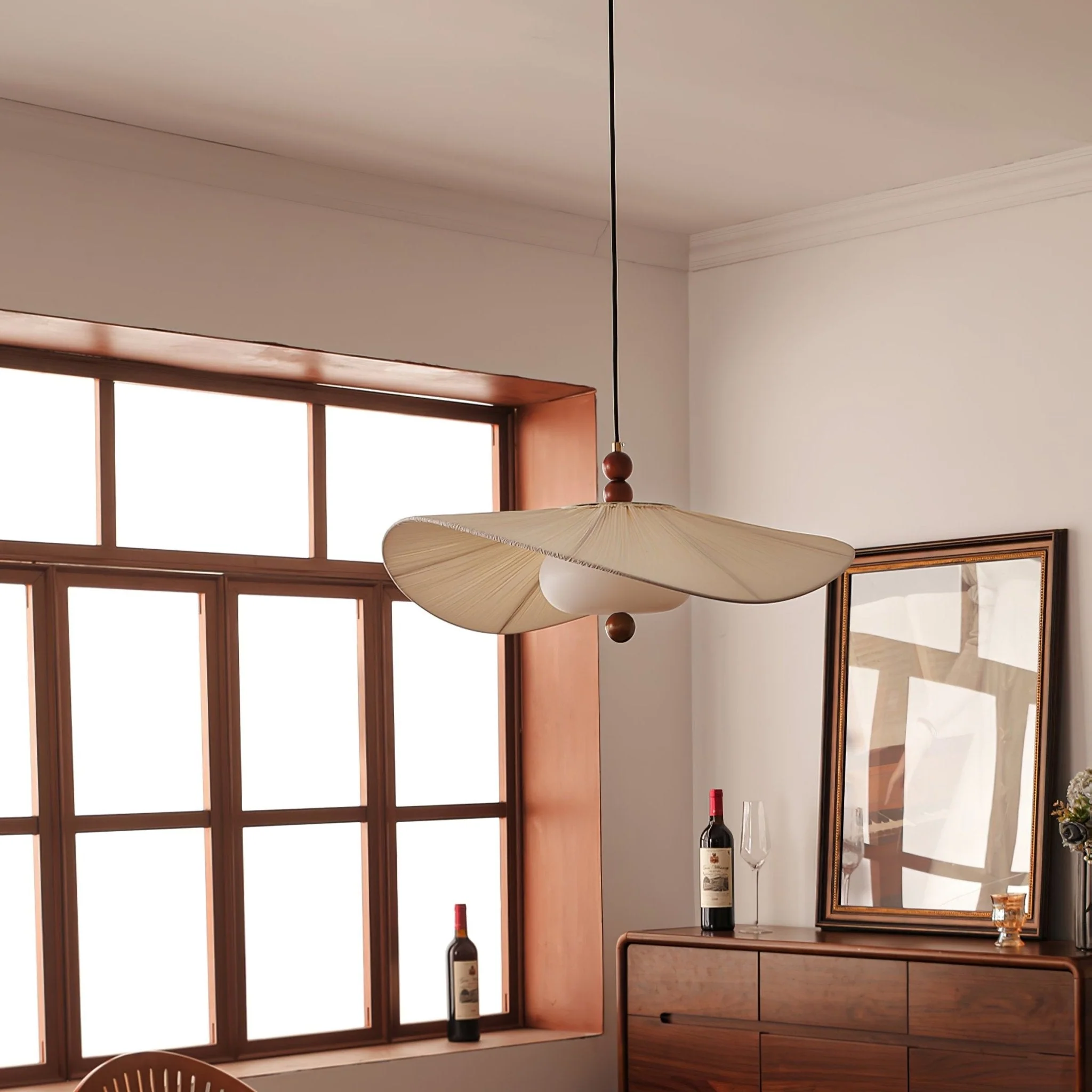 Zovenil Organic Fabric Pendant Light - Image 8