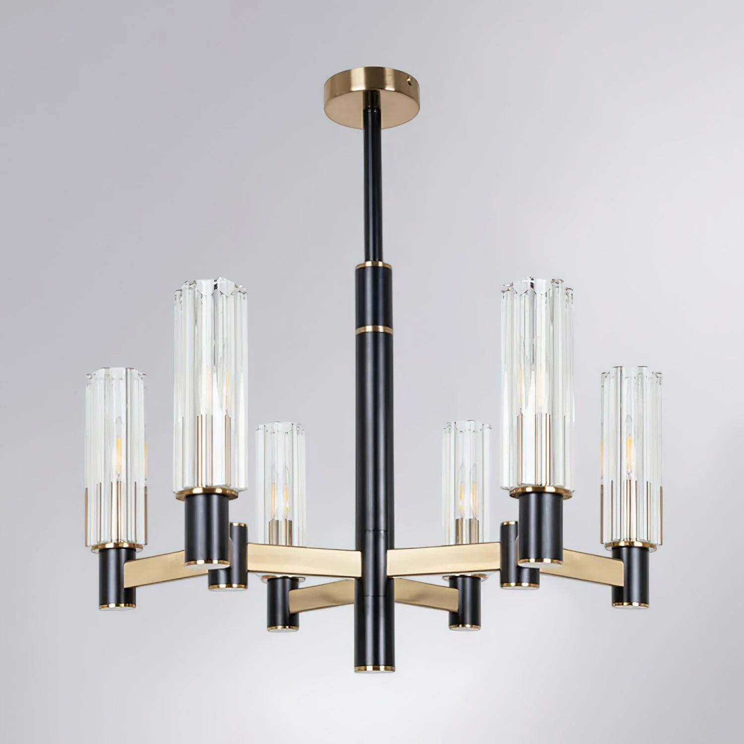 Zylinder Contemporary Brass Chandelier - Image 13