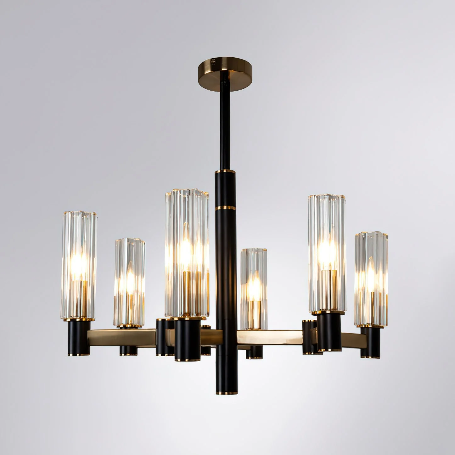Zylinder Contemporary Brass Chandelier - Image 14
