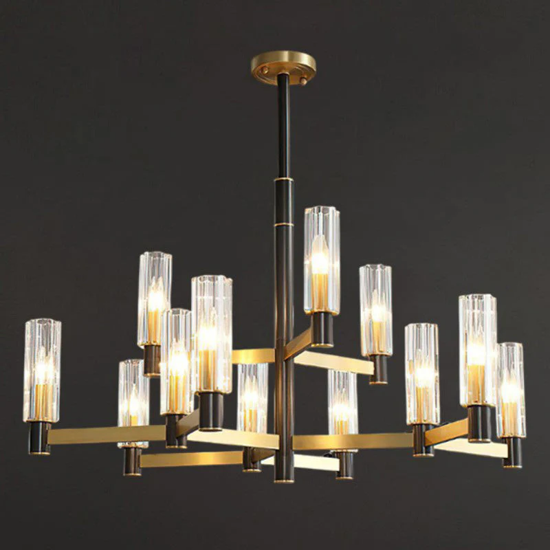 Zylinder Contemporary Brass Chandelier - Image 22