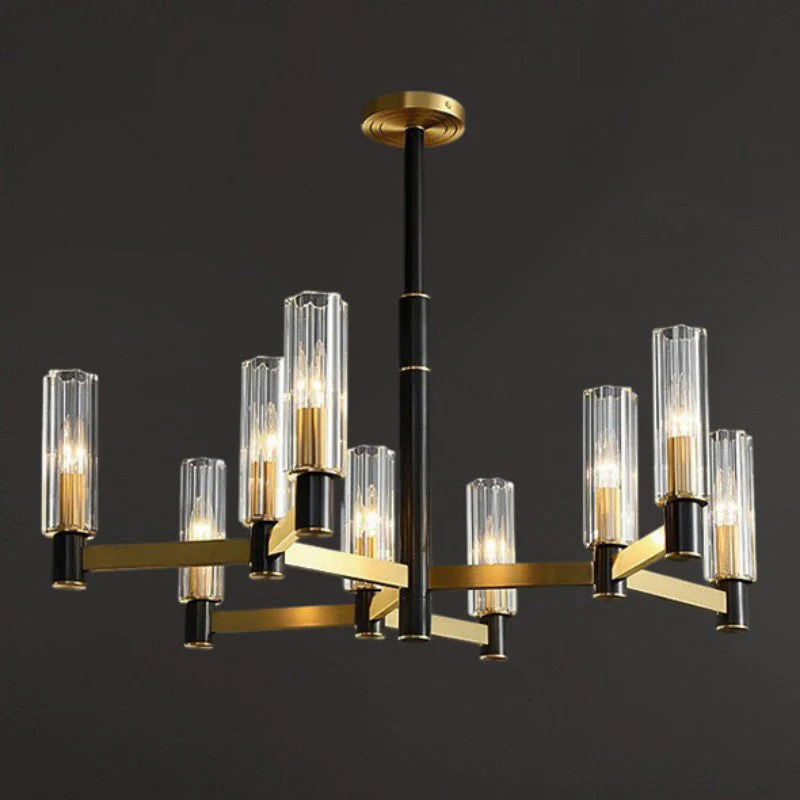 Zylinder Contemporary Brass Chandelier - Image 25