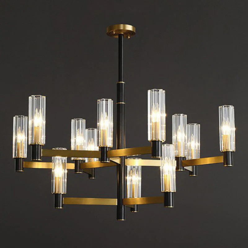 Zylinder Contemporary Brass Chandelier - Image 26