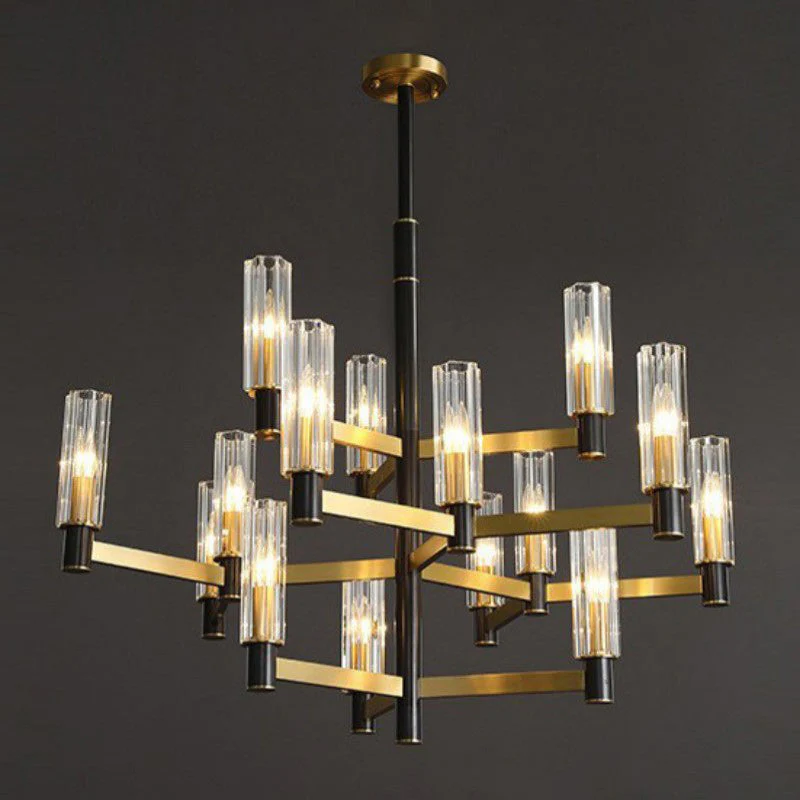 Zylinder Contemporary Brass Chandelier - Image 28